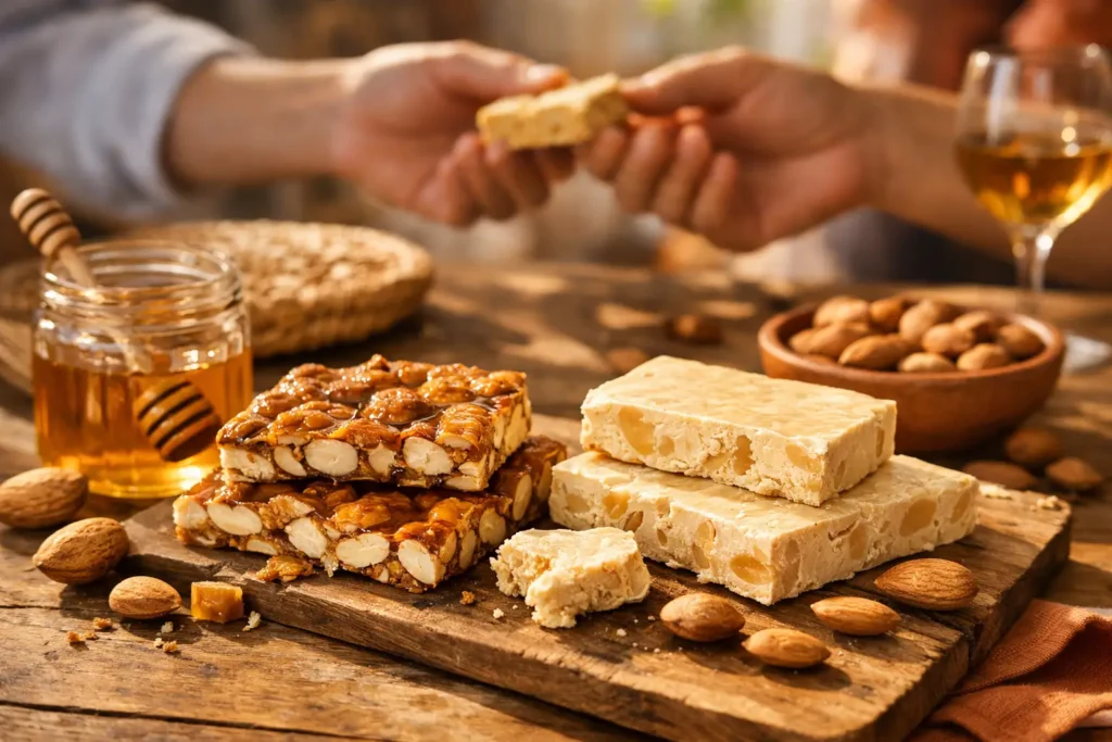 Spécialité gourmande espagnole aux amandes