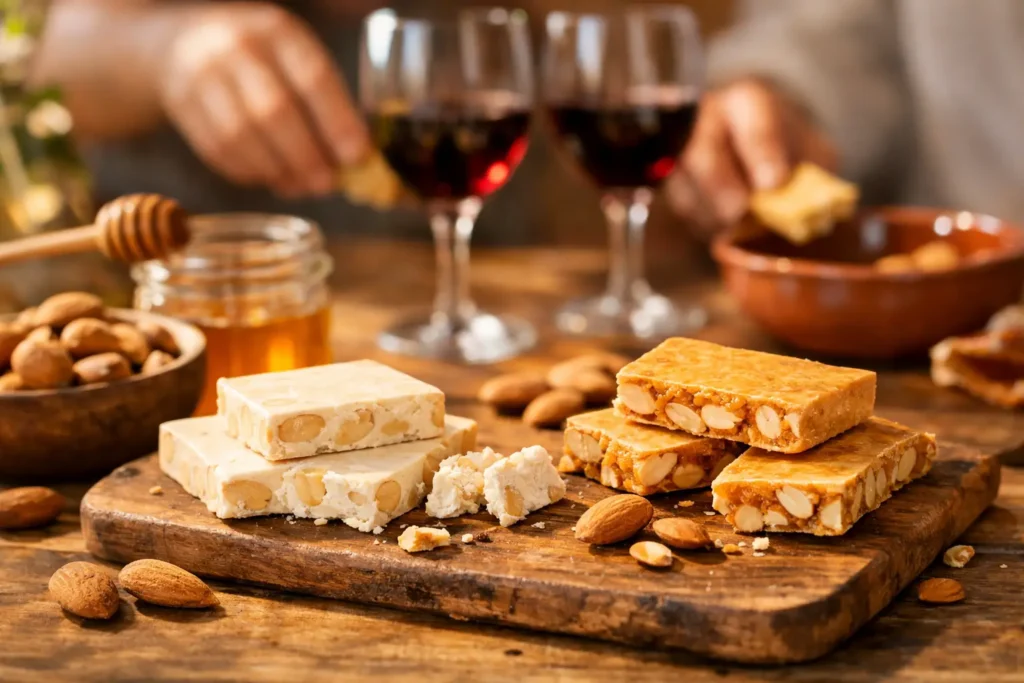 Tourron espagnol authentique aux amandes