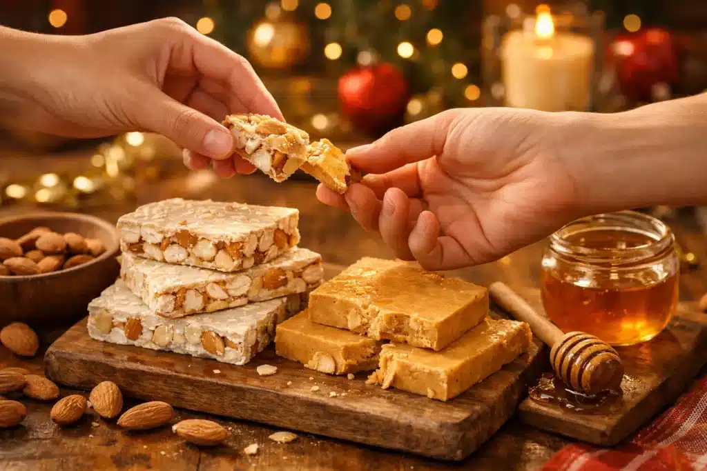 Pourquoi les espagnols mangent du tourron à noël