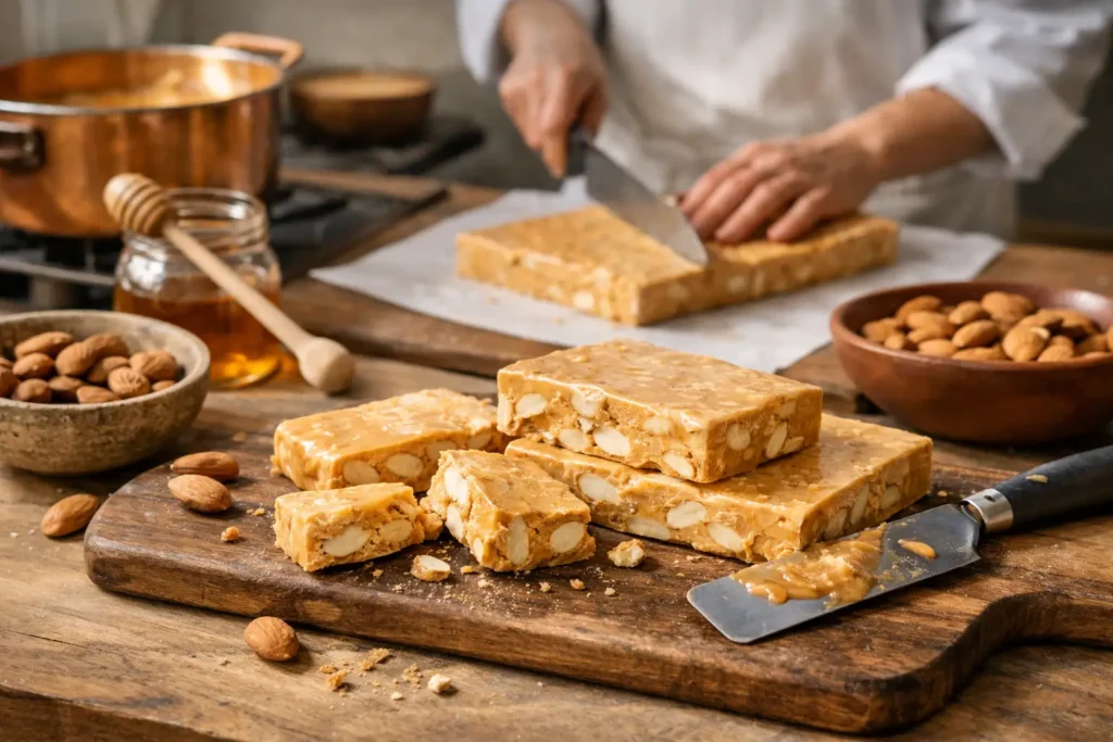 Fabrication artisanale du turron premium