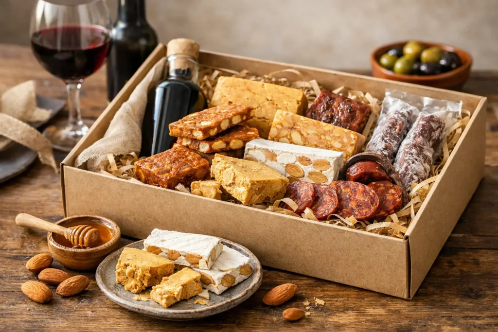 Guide coffret cadeau gourmand espagnol pour offrir