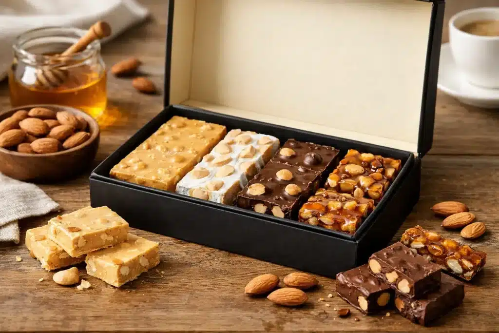 Exemple coffret turron pour CSE gourmand